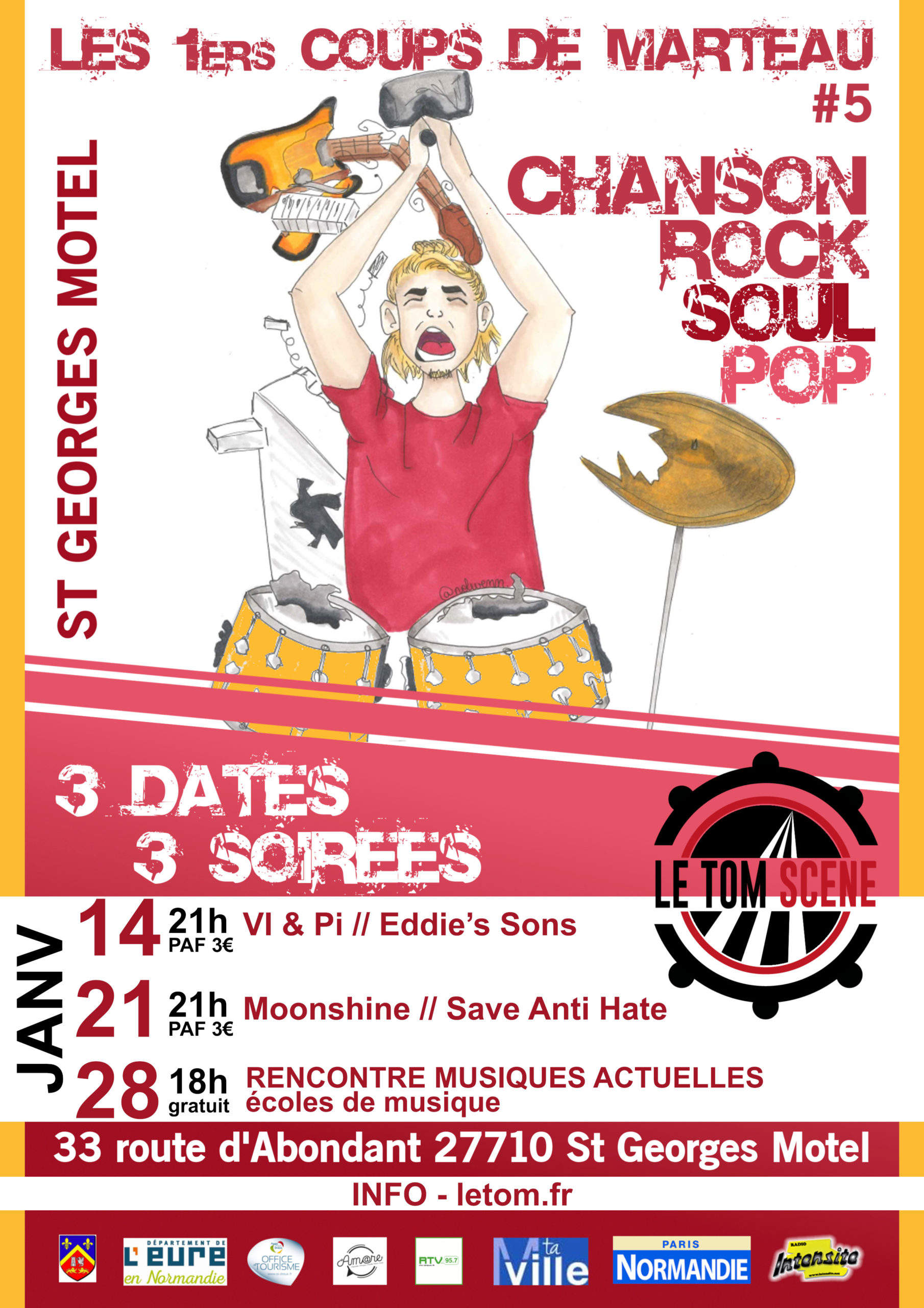coups de marteaux 2023 - affiche - flyer recto - MINI